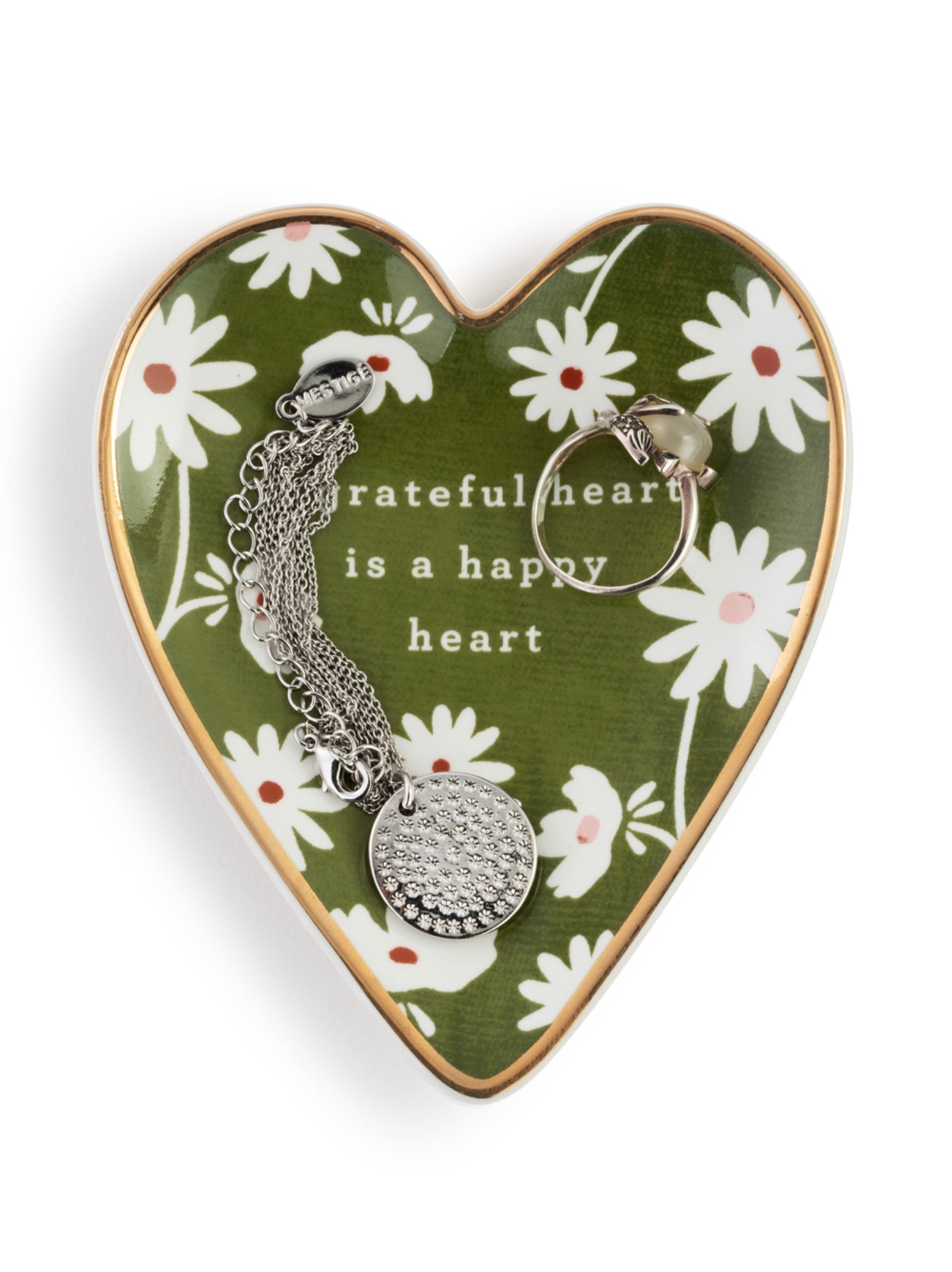 Grateful Art Heart Trinket Dish