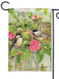 Garden Chickadees Garden Flag (Flag Stand Sold Separately)