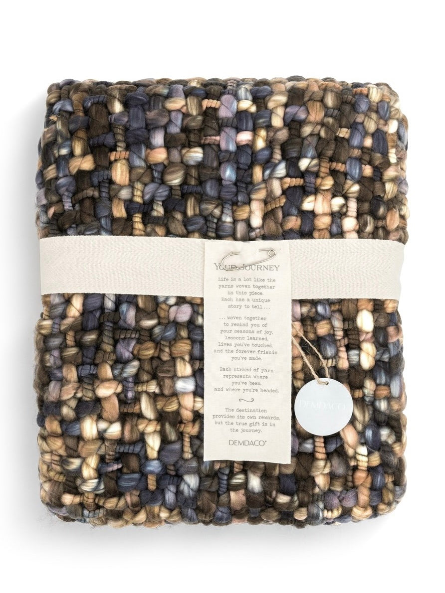 Your Journey Woven Throw Blanket - Blue/Green