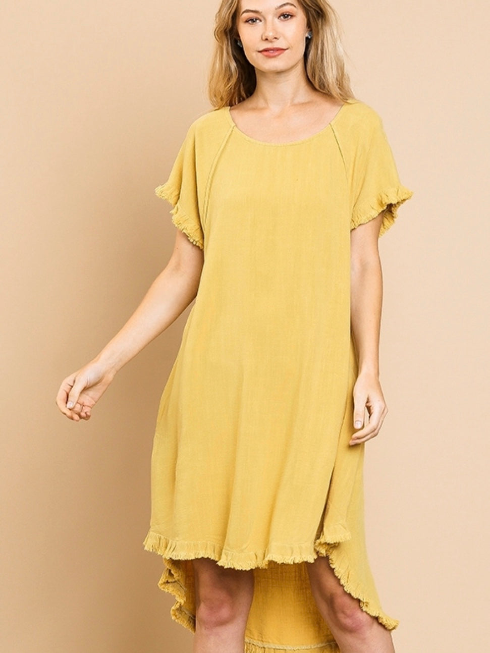 Natalia Dress - Golden Yellow