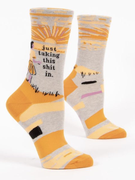 Women’s Just Taking This S**t In Crew Socks