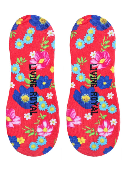 Floral Fun Liner Socks