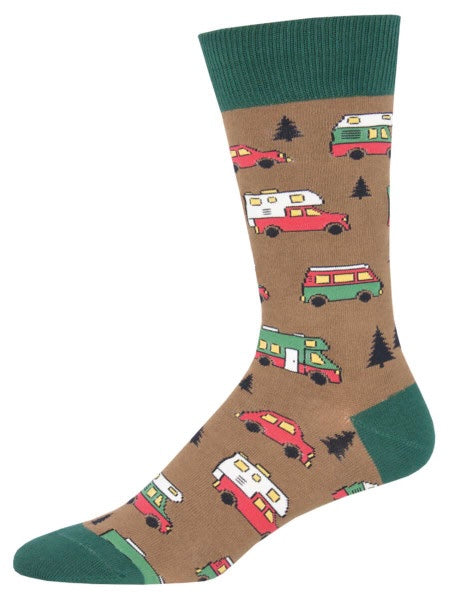 Men’s Are We There Yet Socks Brown