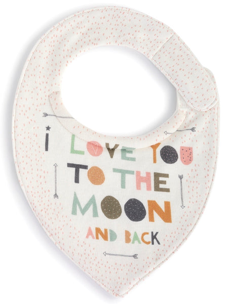Moon and Back Drool Buster Bib by Zoe Ingram
