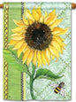 Single Sunflower Standard Flag (Flag Pole Sold Separately)