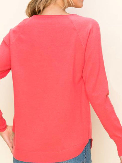 Chelsea Sweater - Dark Coral