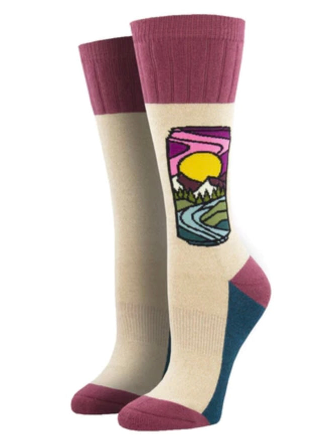 Women’s Outlands AtomicChild Brew With a View Socks Oatmeal