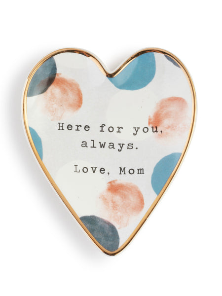 Here For You Art Heart Trinket Dish