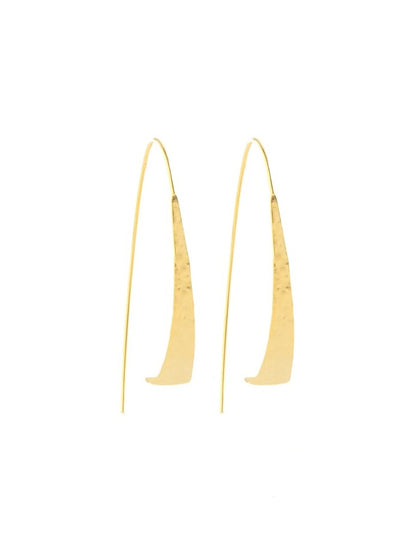 Gilded Pull Through Earring - Gold