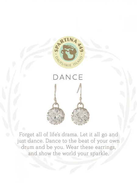 Sea La Vie Dance Drop Earrings - Silver