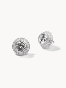 Sparkle Stud Earrings - Silver
