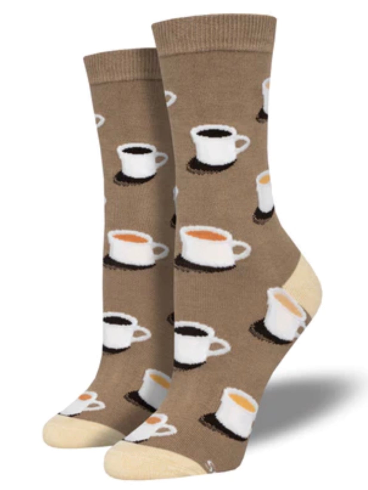 Women’s Bamboo Cup of Joe Socks Brown