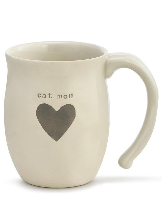 Cat Mom Heart Mug