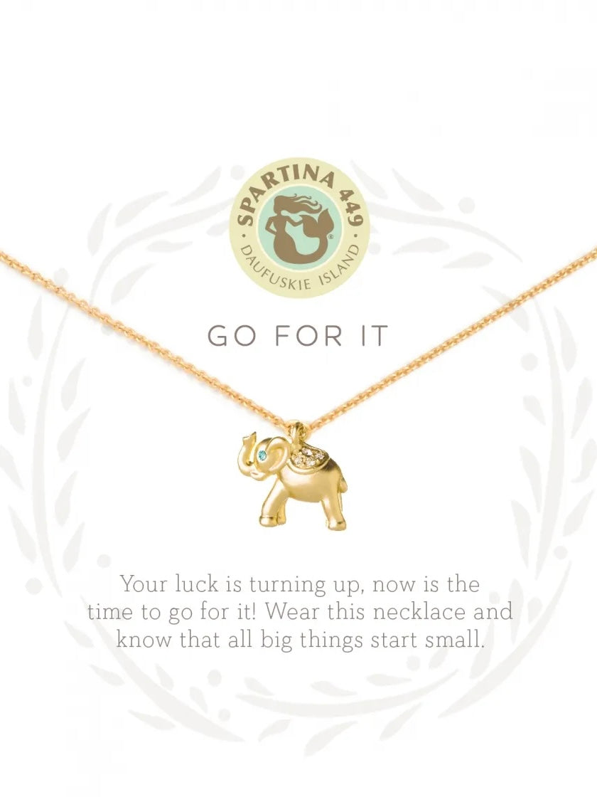 Sea La Vie Go For It Necklace - Gold