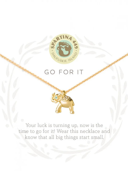 Sea La Vie Go For It Necklace - Gold