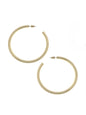 Ivy Hoop Earrings in Satin Gold