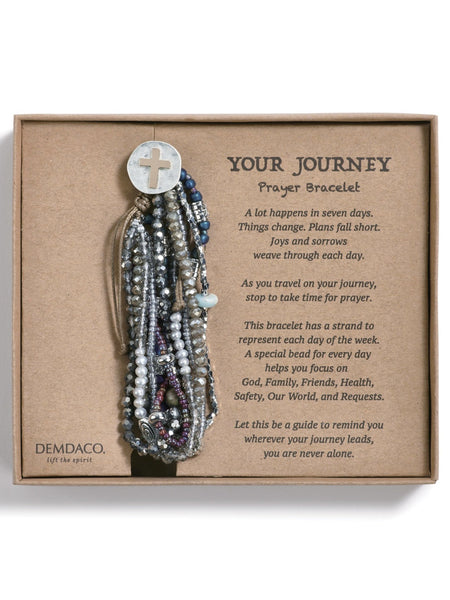 Your Journey Prayer Bracelet - Gray