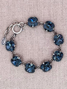 La Vie Classic Silver Bracelet - Midnight Blue