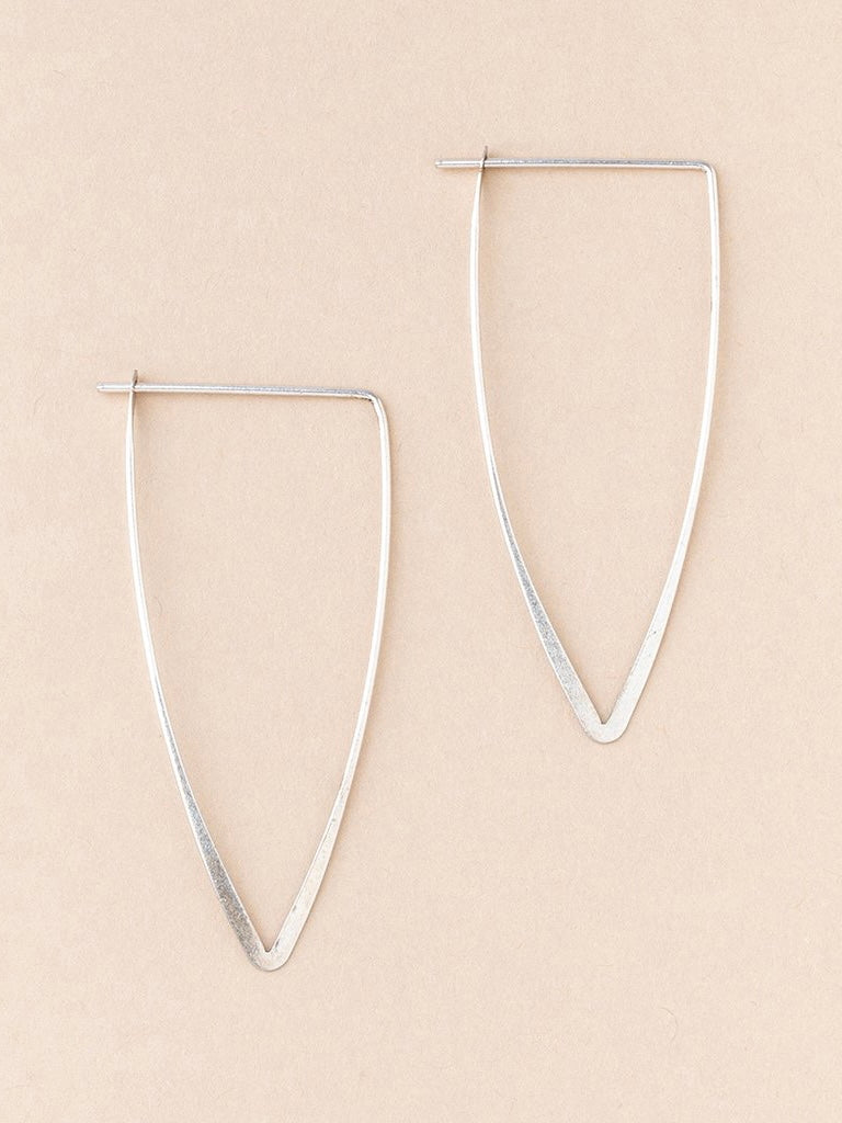 Refined Earring Collection - Galaxy Triangle/Sterling Silver