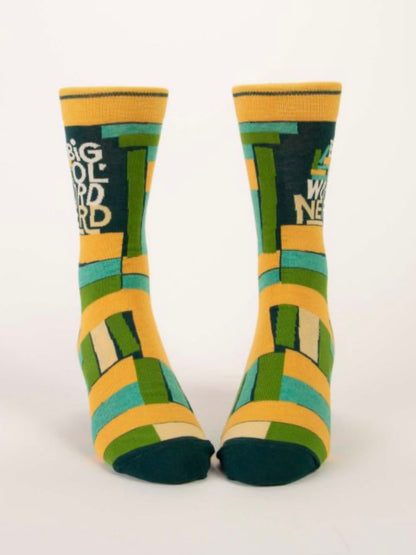 Men’s Big Ol’ Word Nerd Crew Socks