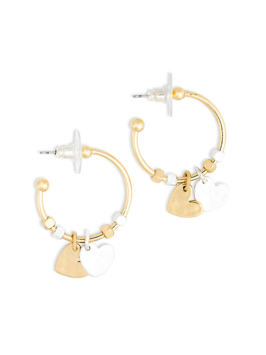 Giving Earrings - Double Heart