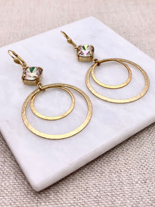 Ada Earrings - Gold with Champagne