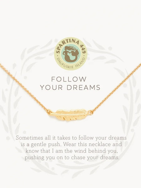 Sea La Vie Follow Your Dreams Necklace - Gold