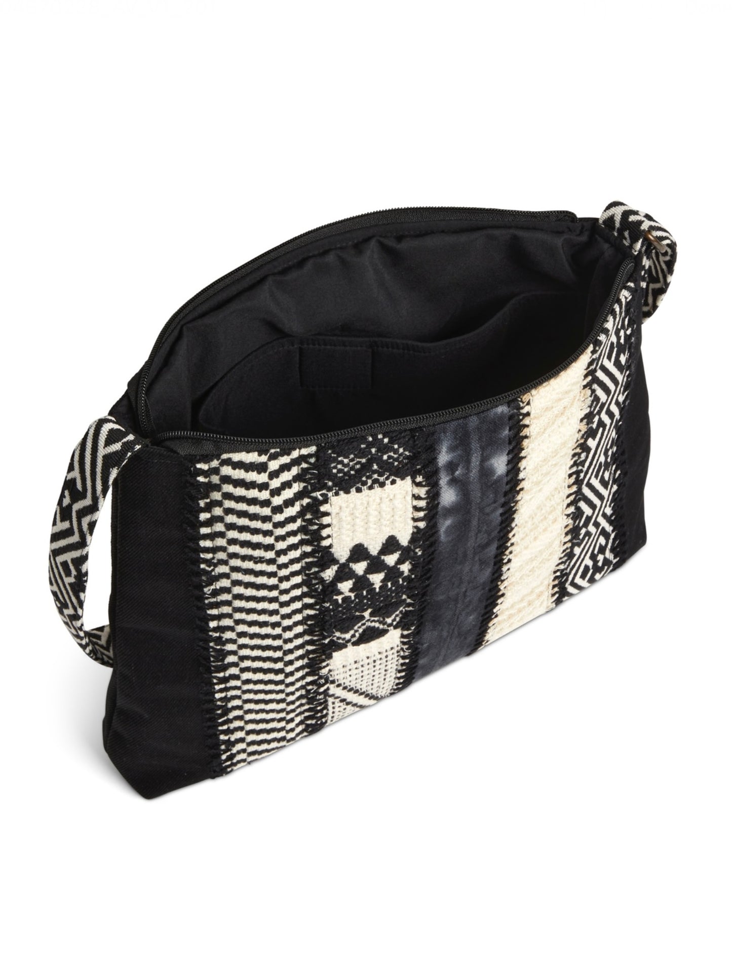 Your Journey Black and Cream Crossbody Bag