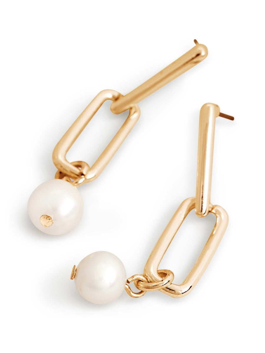 Pearls from Within Earrings - Gold