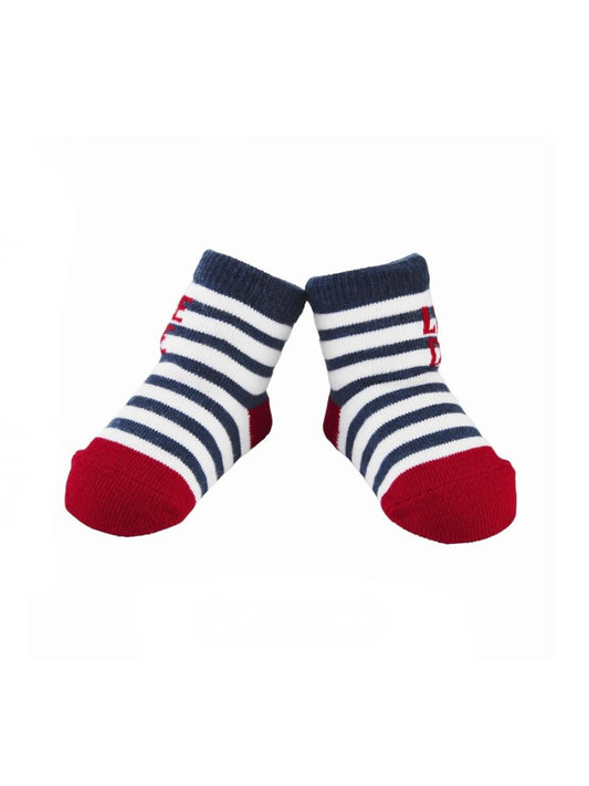 Little Dude Striped Baby Socks