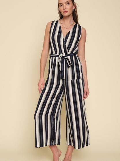 Melany Jumpsuit - Navy Mix