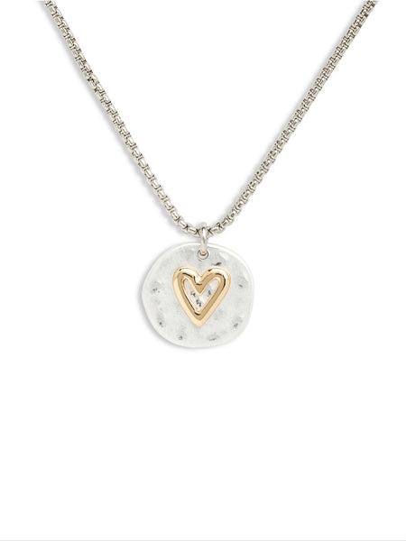 Your Journey Heart Necklace - Black