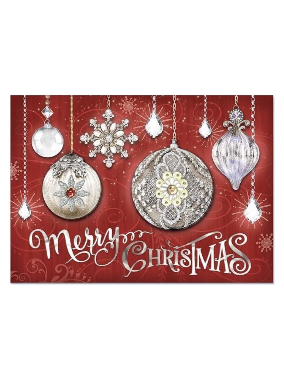 Crystal Ornaments Boxed Cards