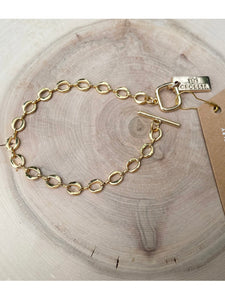 Toggle Clasp Chain Bracelet | Oval Link