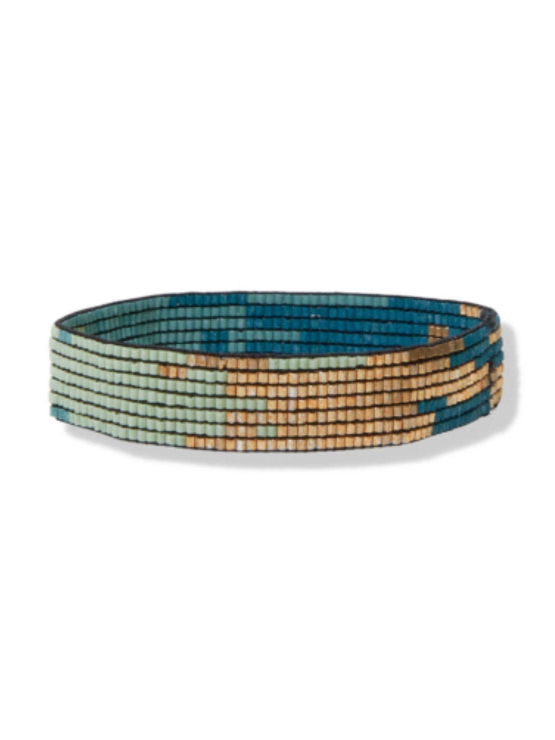 Teal Ombre Small Luxe Stretch Bracelet