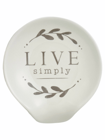 Live Simply Spoon Rest