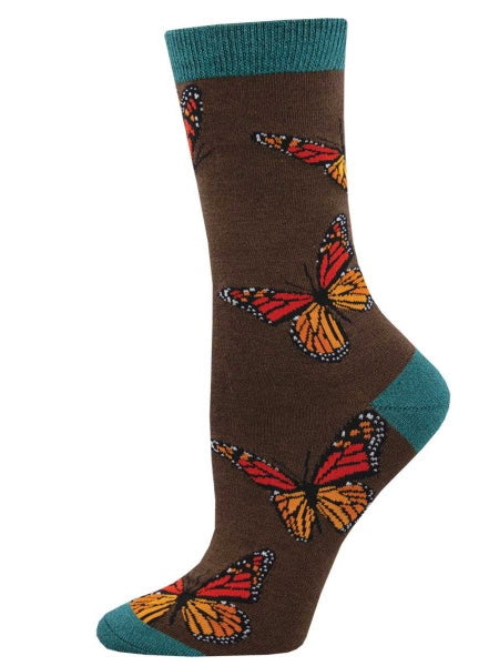 Women’s Bamboo Monarchy Socks Brown Heather