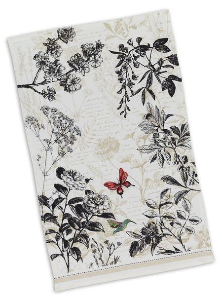 Botanical Embellished Dishtowel