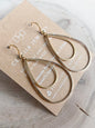 Kayla Hoop Earrings | Double Teardrop