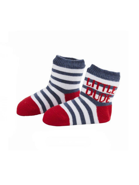 Little Dude Striped Baby Socks
