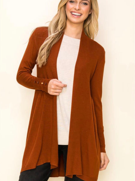 Charley Sweater Cardigan -  Copper