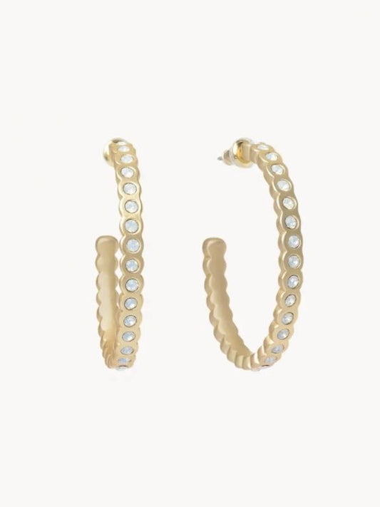 Chamber Hoop Earrings - Gold