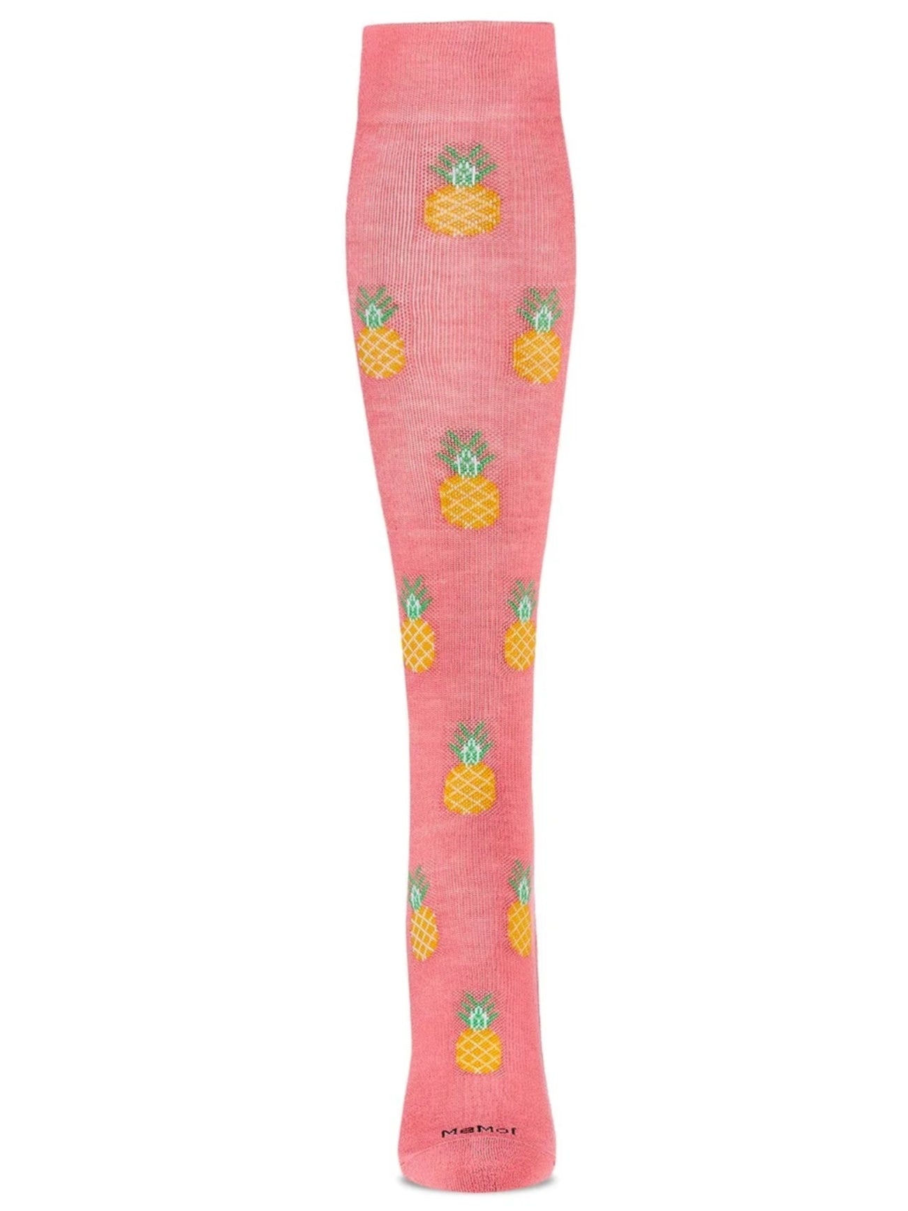 Pineapple Paradise Bamboo Blend 8-15 mmHg Compression Socks Pink